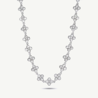 Collana con Fiori con Cristalli