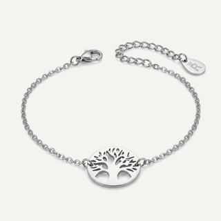 Bracciale Meridien in acciaio con Albero della Vita