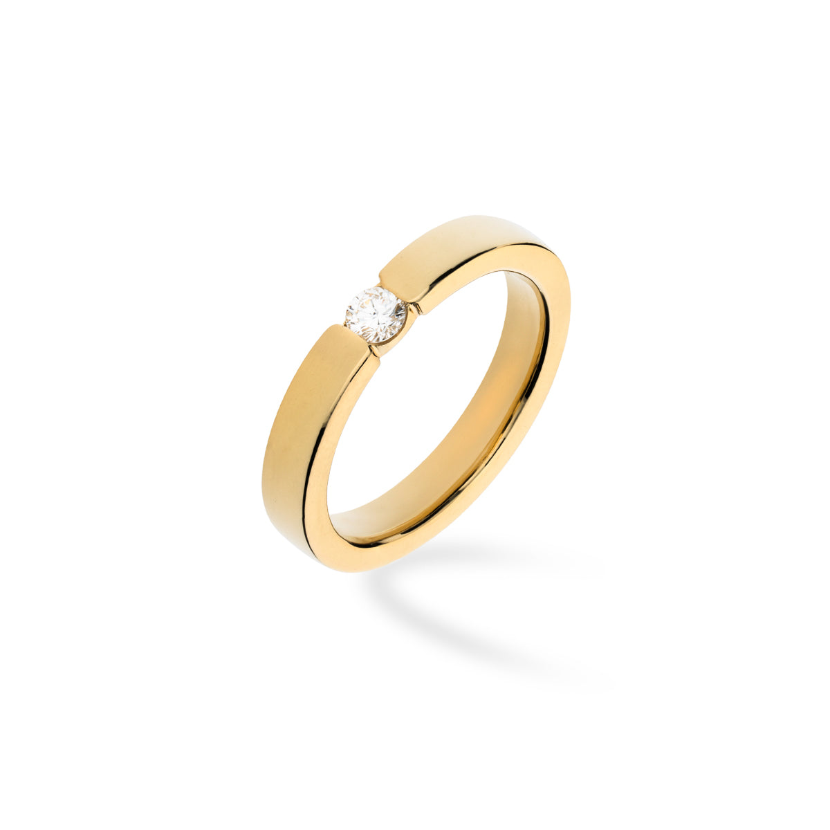 Anello Fede fabiani in oro giallo 18kt con diamanti 0 20Ct Fabiani Gioiellerie