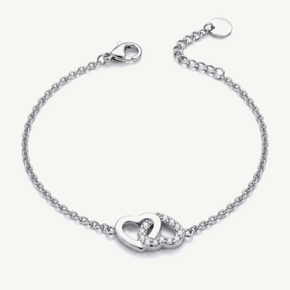 Bracciale con Cuori Intrecciati
