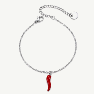 Bracciale con Corno Portafortuna