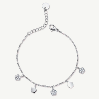 Bracciale con Fiori Pendenti