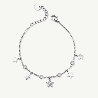 Bracciale con Punti Luce e Stelle Pendenti