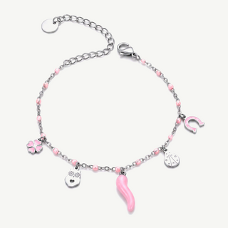 Bracciale Smaltato Multi Charms