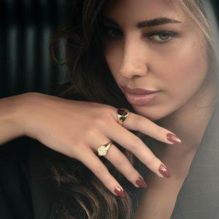 Anello Fabiani chevalier in oro giallo 18Kt