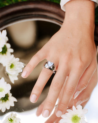 Anello Fabiani  Cuore in Argento e Zircone