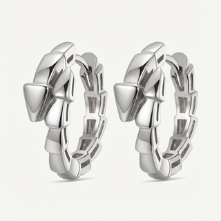 Orecchini Fabiani in argento 925 a maglia geometrica