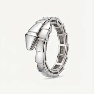 Anello Fabiani serpente a scaglie in argento 925