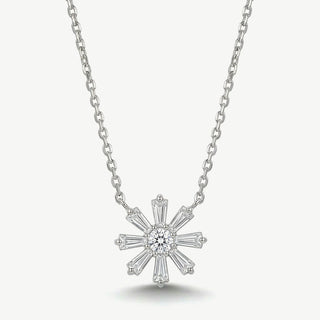 Collana Fabiani con Fiore in Argento