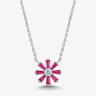 Collana Fabiani con Fiore in Argento