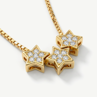 Collana Fabiani con Stelle in Argento