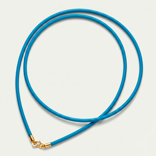 Collana in Caucciù Celeste