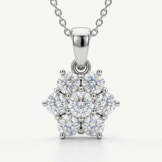 Collana Fabiani a Fiore in Oro Bianco 9Kt