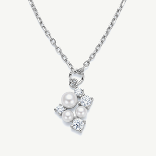 Collana Fabiani in Argento con Perle e Zirconi