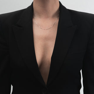 Catenina Fabiani in oro bianco 9Kt - Fabiani Gioiellerie