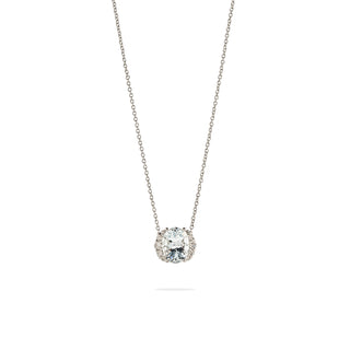 Collana Fabiani con acquamarina 1,00 Ct e diamanti - Fabiani Gioiellerie