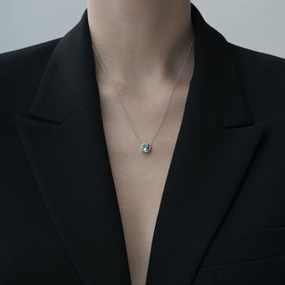 Collana Fabiani con acquamarina 1,00 Ct e diamanti - Fabiani Gioiellerie