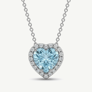 Collana Fabiani con acquamarina 0,95Ct e diamanti 0,12Ct