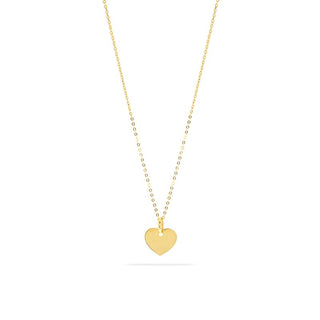 Collana Fabiani con pendente cuore in oro giallo 9Kt - Fabiani Gioiellerie