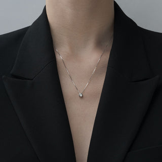 Collana Fabiani punto luce in oro bianco con diamante - Fabiani Gioiellerie