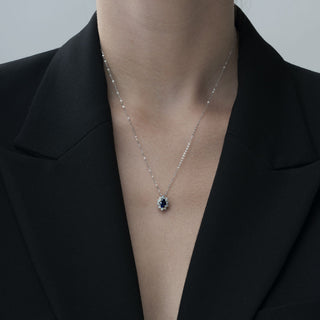 Collana Fabiani con zaffiro e diamanti - Fabiani Gioiellerie