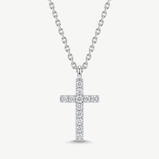 Collana Gemmarara con Ciondolo Croce - 0,03Ct