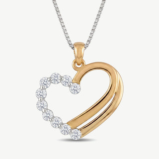 Collana Gemmarara con Ciondolo Cuore - 0,05Ct