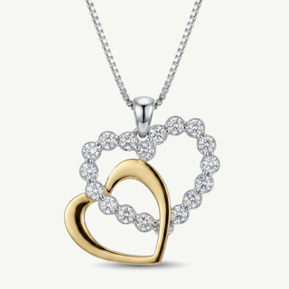 Girocollo Gemmarara con Ciondolo Cuori - 0,05Ct