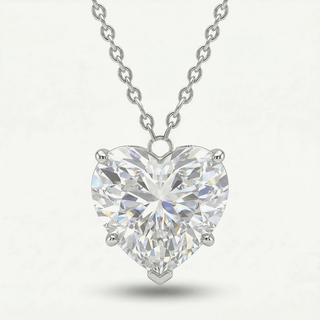 Collana Fabiani in Oro Bianco con Zircone Cuore