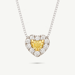 Collana Fabiani Diamante Fancy Cuore e Diamanti