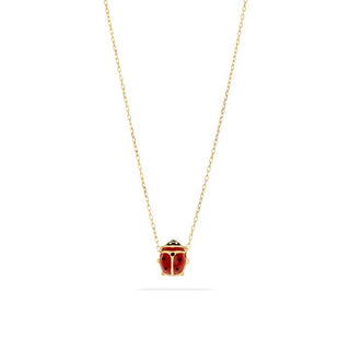 Collana Fabiani con pendente coccinella in oro giallo 9Kt - Fabiani Gioiellerie