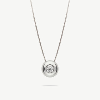 Collana Gemmarara Punto Luce in Oro 9 Kt con Diamante 0,02 Ct
