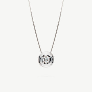 Collana Gemmarara Punto Luce in Oro 9Kt con Diamante 0,07Ct
