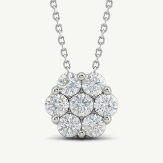 Collana Fabiani Punto Luce Fiore in Oro e Diamnti 0,80ct