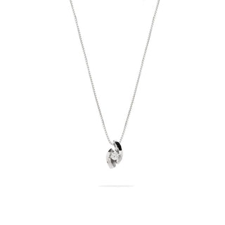 Collana Fabiani punto luce in oro bianco con diamante - Fabiani Gioiellerie