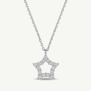 Collana Gemmarara con Ciondolo Stella - 0,05Ct