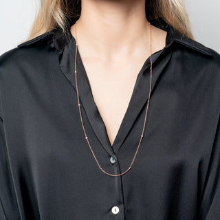 Collana Fabiani in oro rosa con diamanti 0,26Ct - Fabiani Gioiellerie