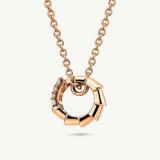 Collana Fabiani in oro rosa 18Kt con diamanti 0,12Ct