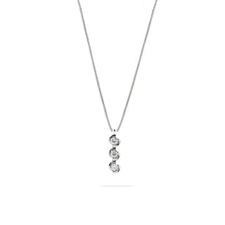 Collana Fabiani Trilogy in oro bianco con diamanti - Fabiani Gioiellerie