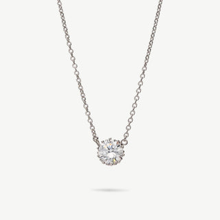 Collana punto luce zircone bianco argento 925 Fabiani