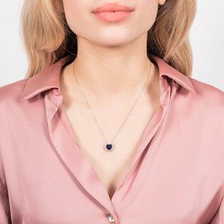 Collana Fabiani in argento 925 con pendente a cuore - Fabiani Gioiellerie