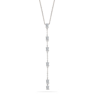 Collana Fabiani pendente in argento 925 con zirconi