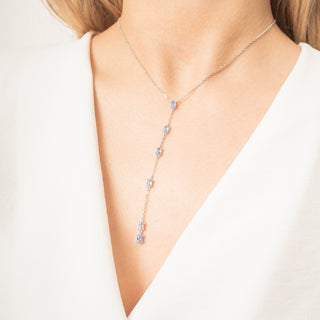 Collana Fabiani pendente in argento 925 con zirconi