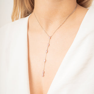 Collana Fabiani pendente in argento 925 con zirconi