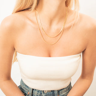 Collana Fabiani multifilo in argento 925 dorato