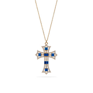 Collana Fabiani in argento 925 dorato con croce