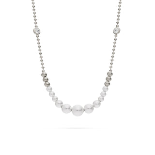 Collana Fabiani in argento 925 con perle e zirconi