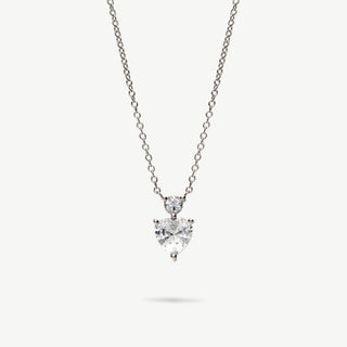 Collana cuore zirconi argento 925 Fabiani