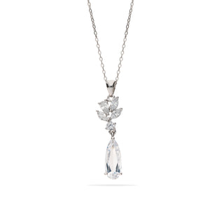 Collana Fabiani pendente in argento 925 con zirconi