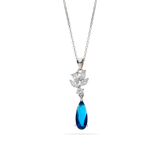 Collana Fabiani pendente in argento 925 con zirconi